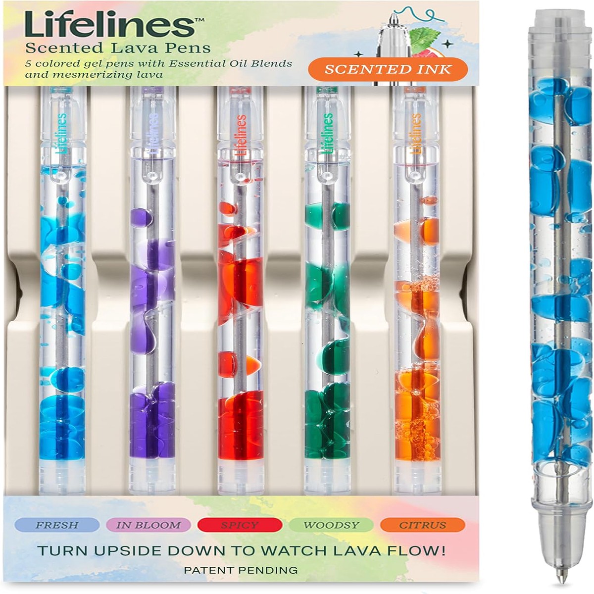 Lifelines Scented Lava Gel Pen Set
