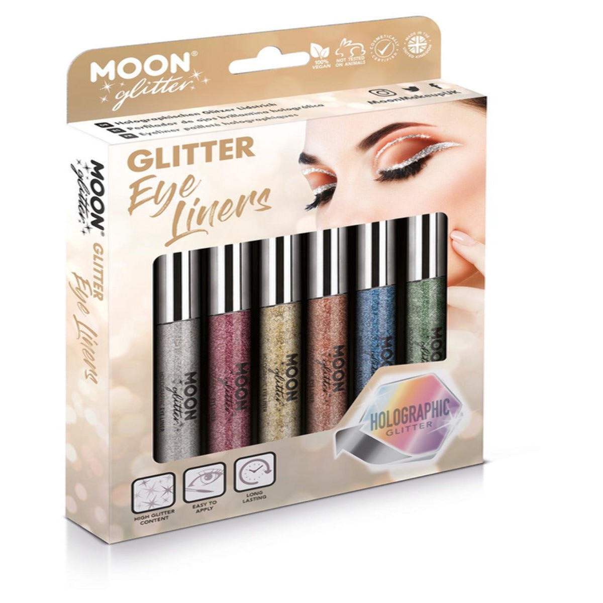 Moon Glitter Holographic Glitter Eye Liner Assort