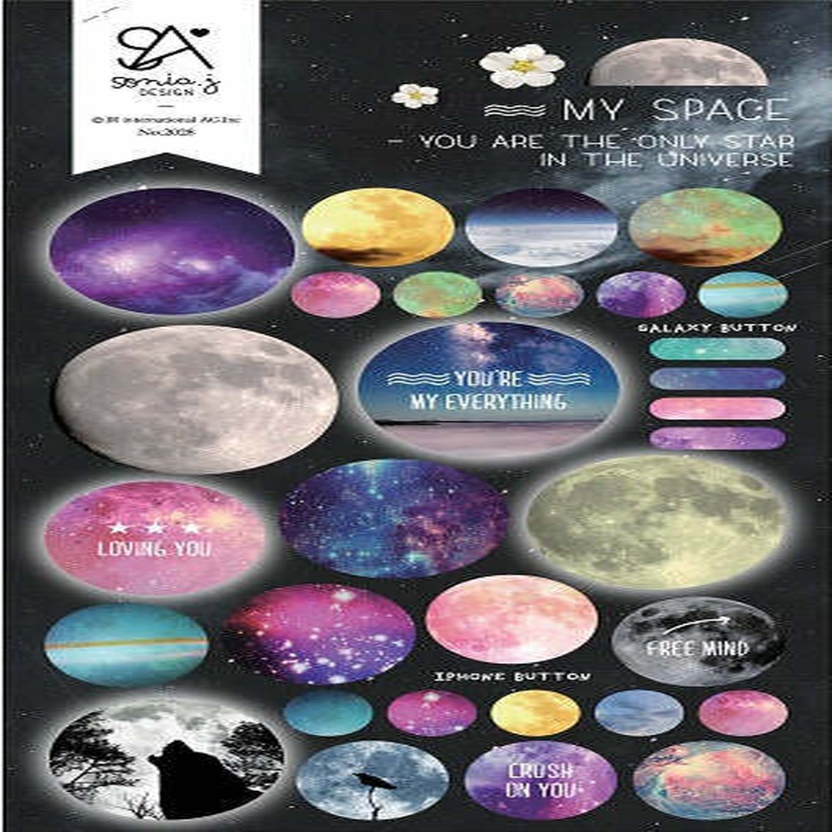 My Space Gel Epoxy Stickers