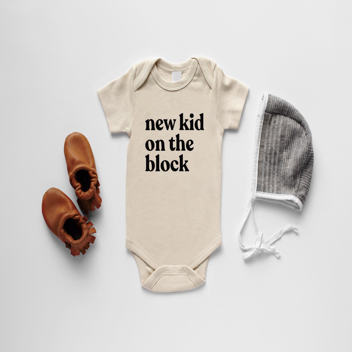 New Kid On The Block Organic Baby Bodysuit