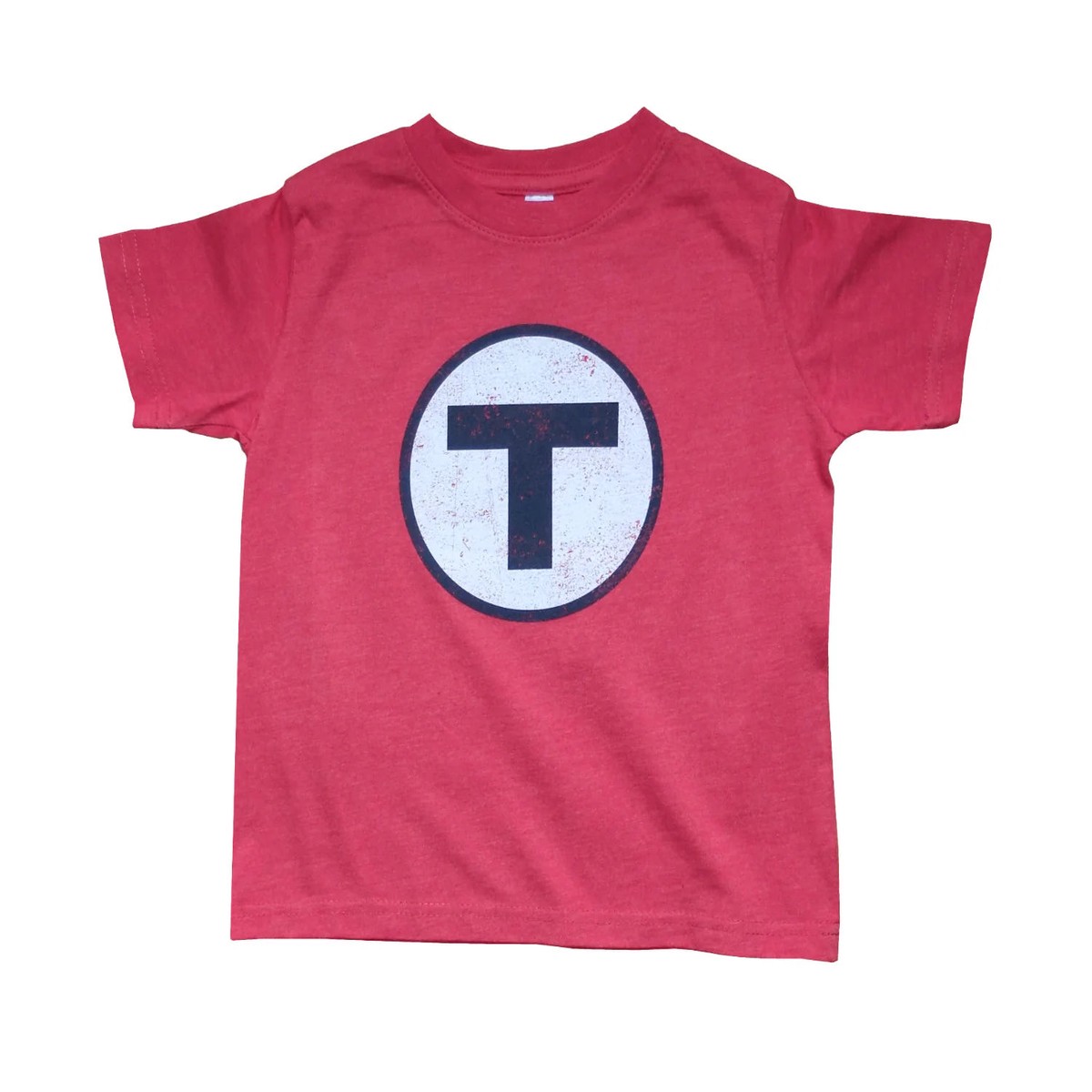 Toddler MBTA Logo T-Shirt – Vintage Red 3T