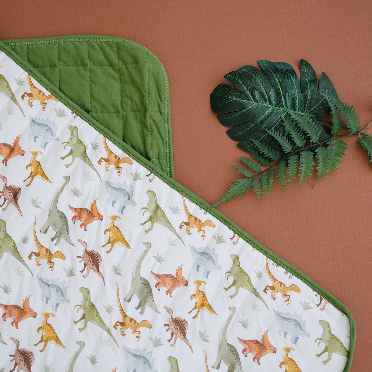 Bamboo Urban Dino Toddler Blanket