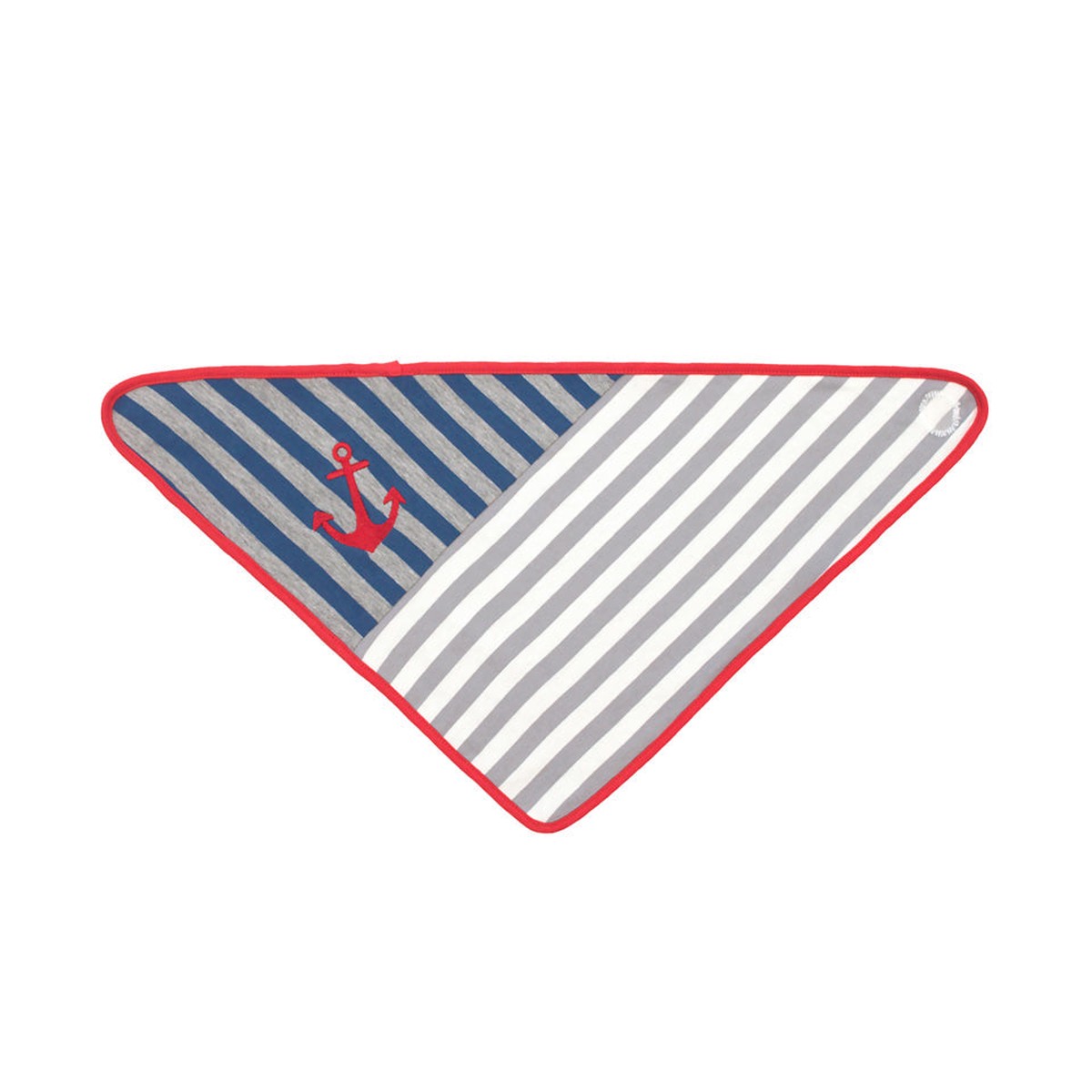Bandana Bib – Grey Stripes