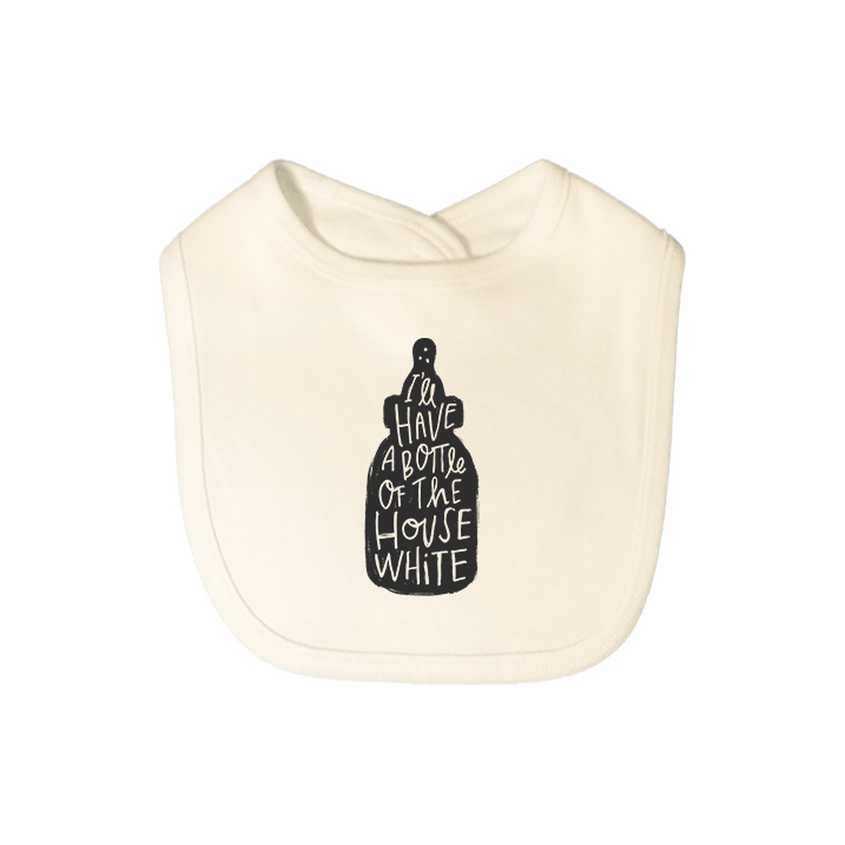graphic bib house white
