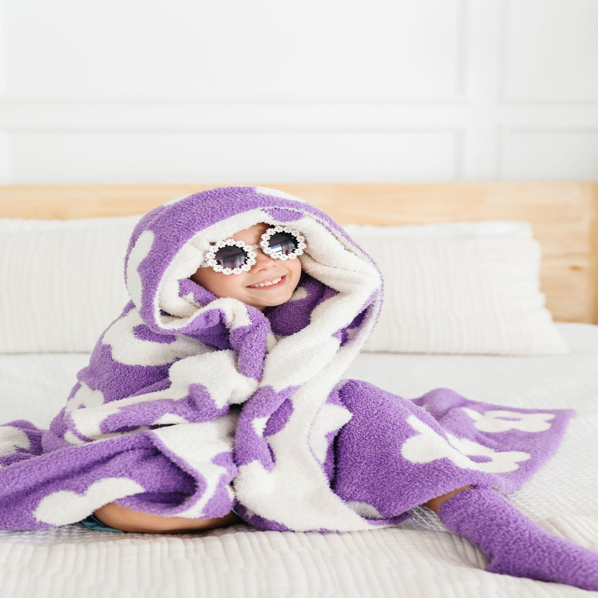 LilacCoconut Flower Cozy Blanket