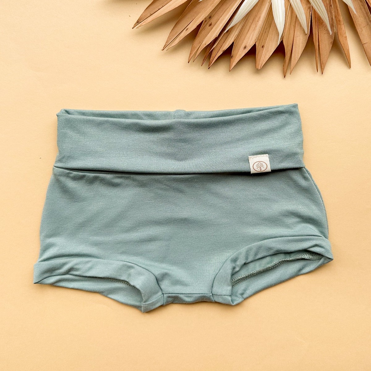 45T Fold Over Bloomers Seafoam Bamboo