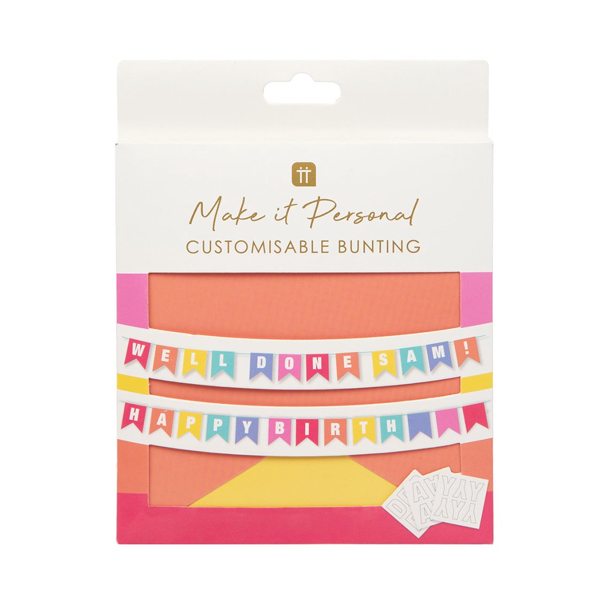 Customisable Write On Birthday Bunting - 3m