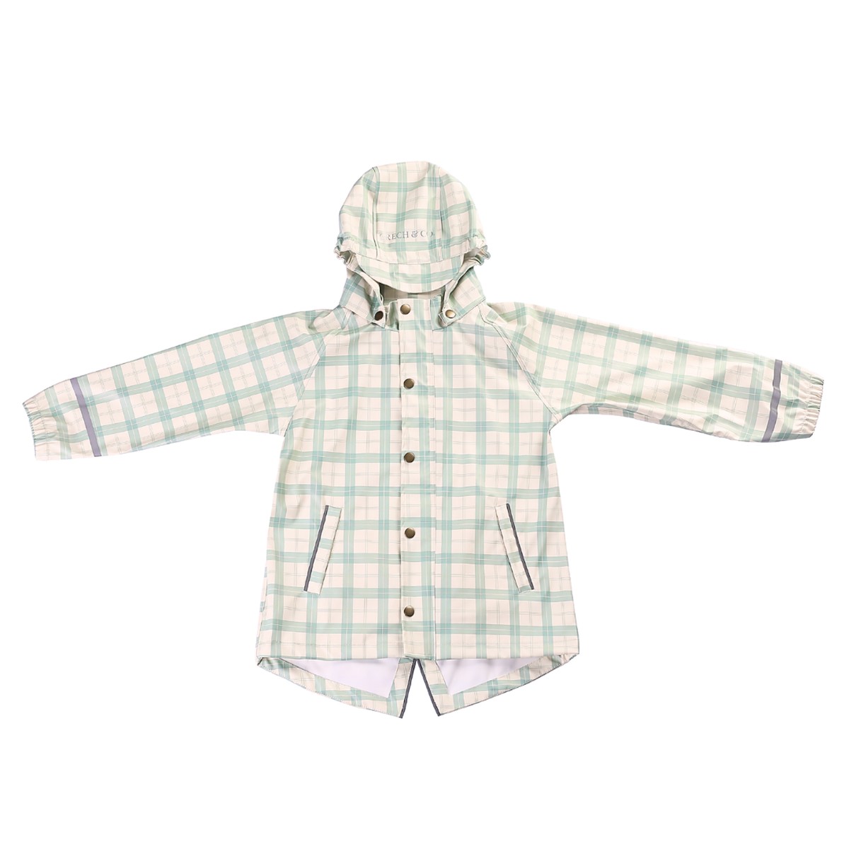 Fishtail Rain Jacket Fern Plaid
