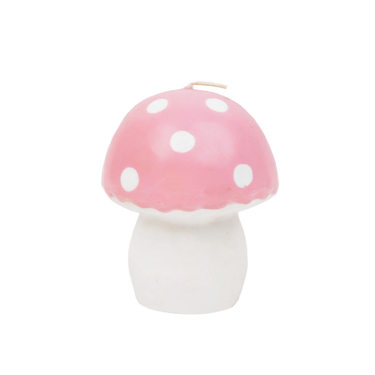 Pink White Mushroom Candle – Large
