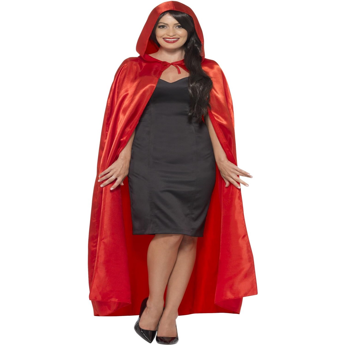 Satin Hooded Cape