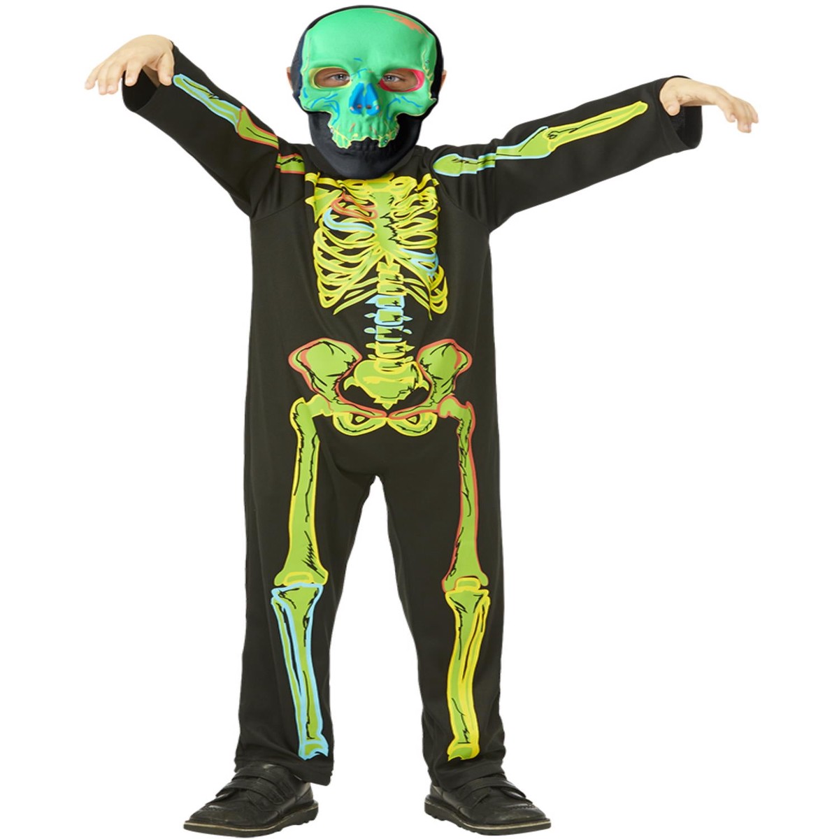 Neon Skeleton Glow in the Dark Costume
