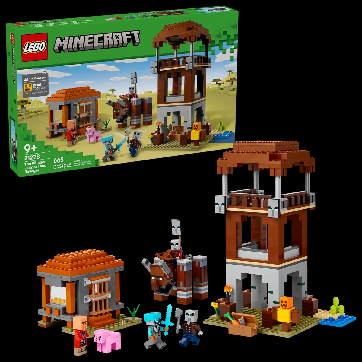 Pillager Outpost and Ravager