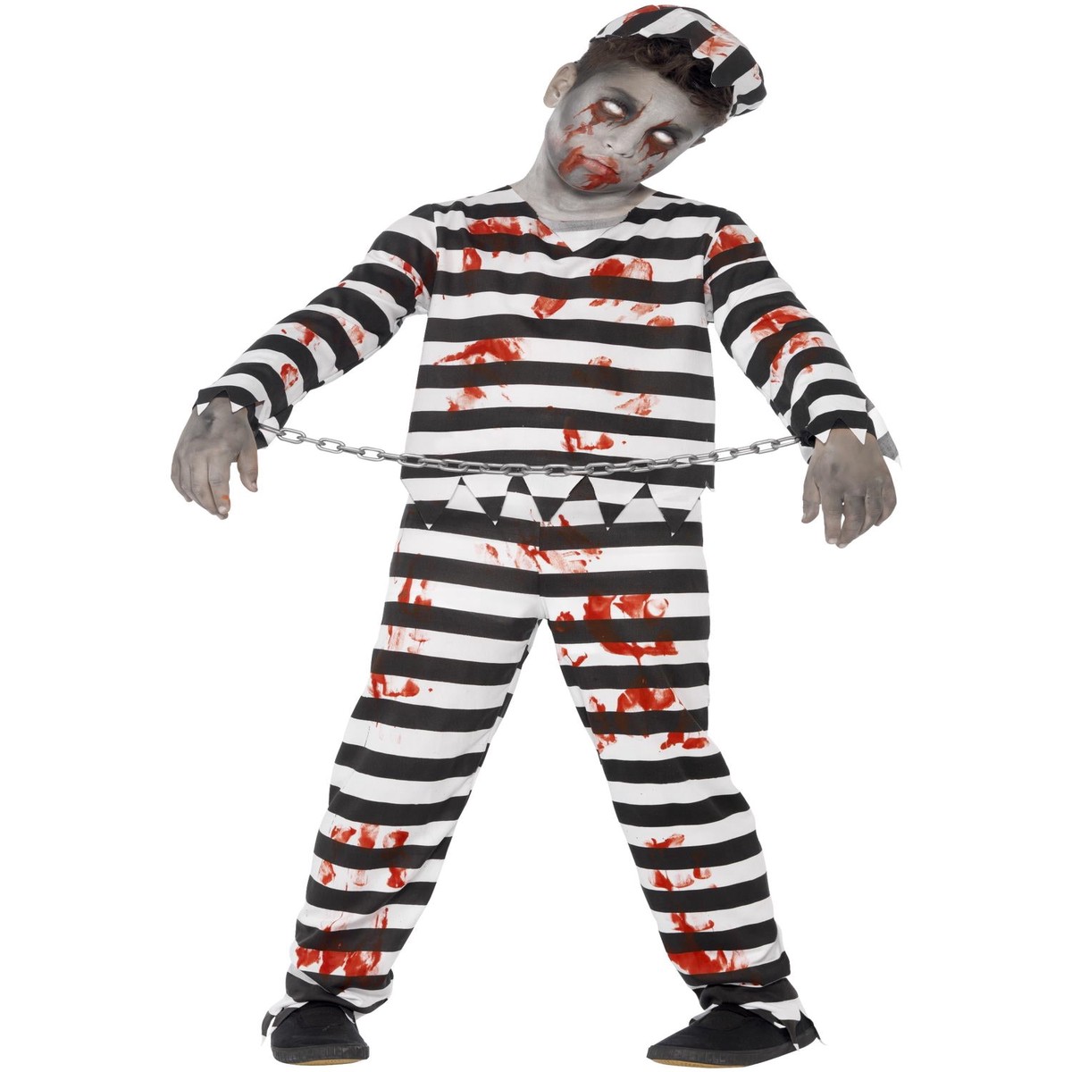 Zombie Convict Child Boys Costume