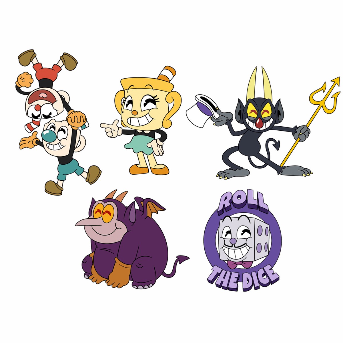 Cuphead Pin Set