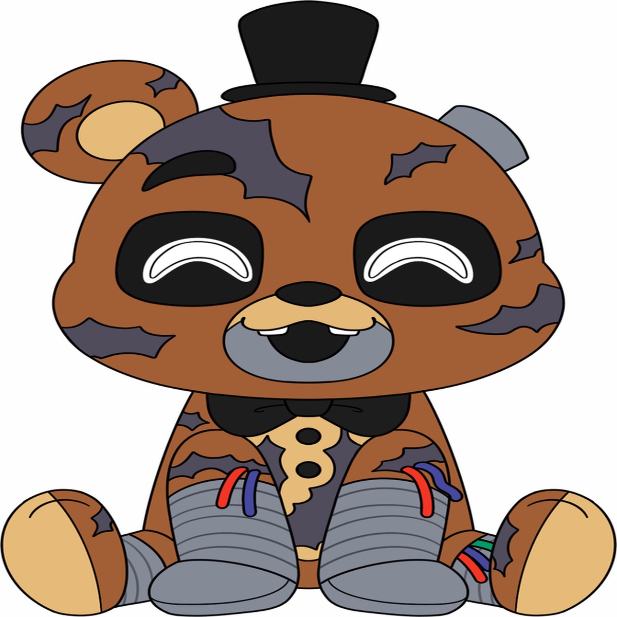 Ignited Freddy Sit Plush (9in)