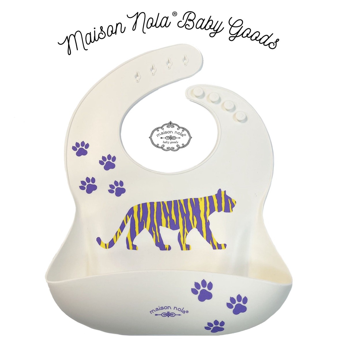 Maison Nola Silicone Tiger Bib