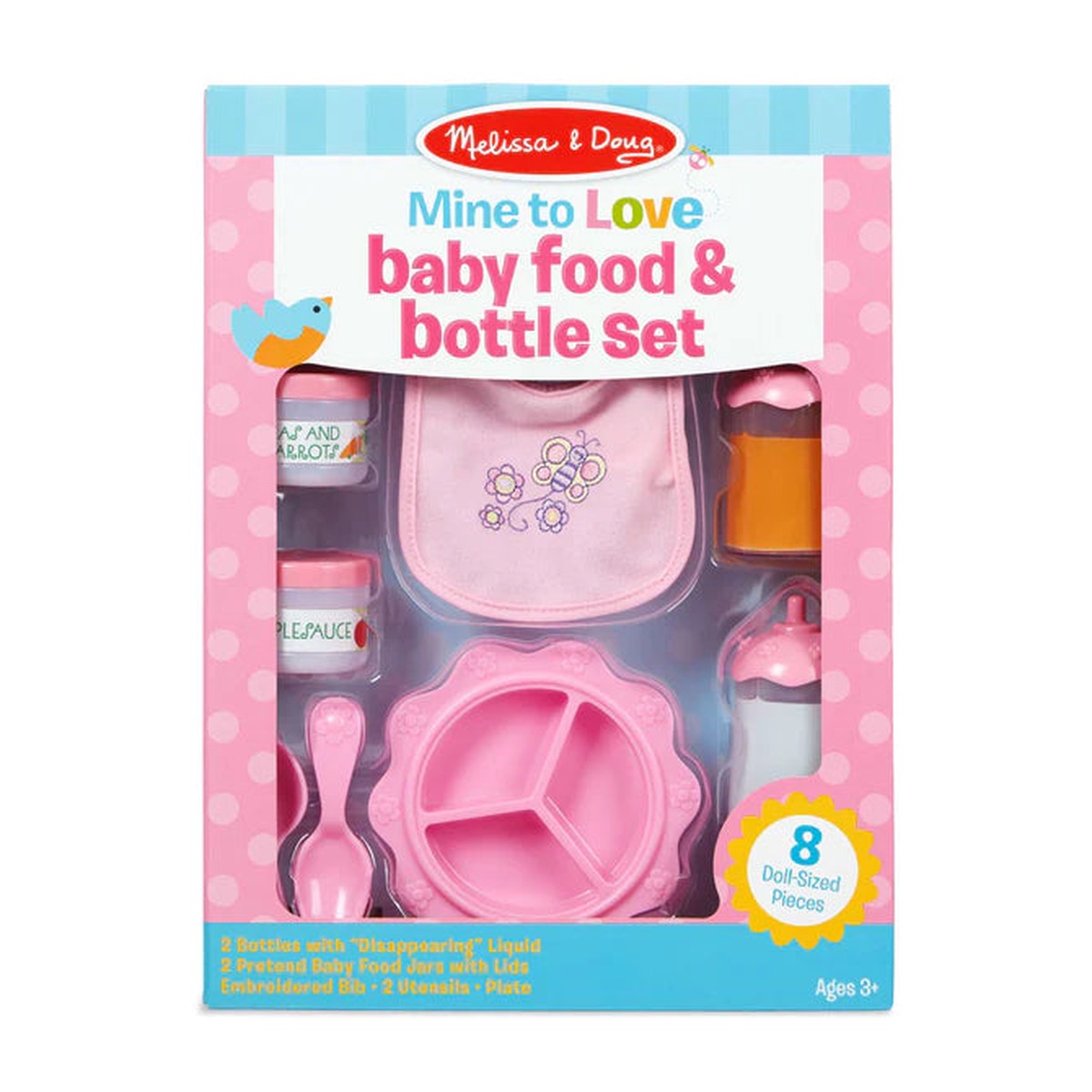 MELISSA DOUG BABY FOOD AND BOTTLE SET