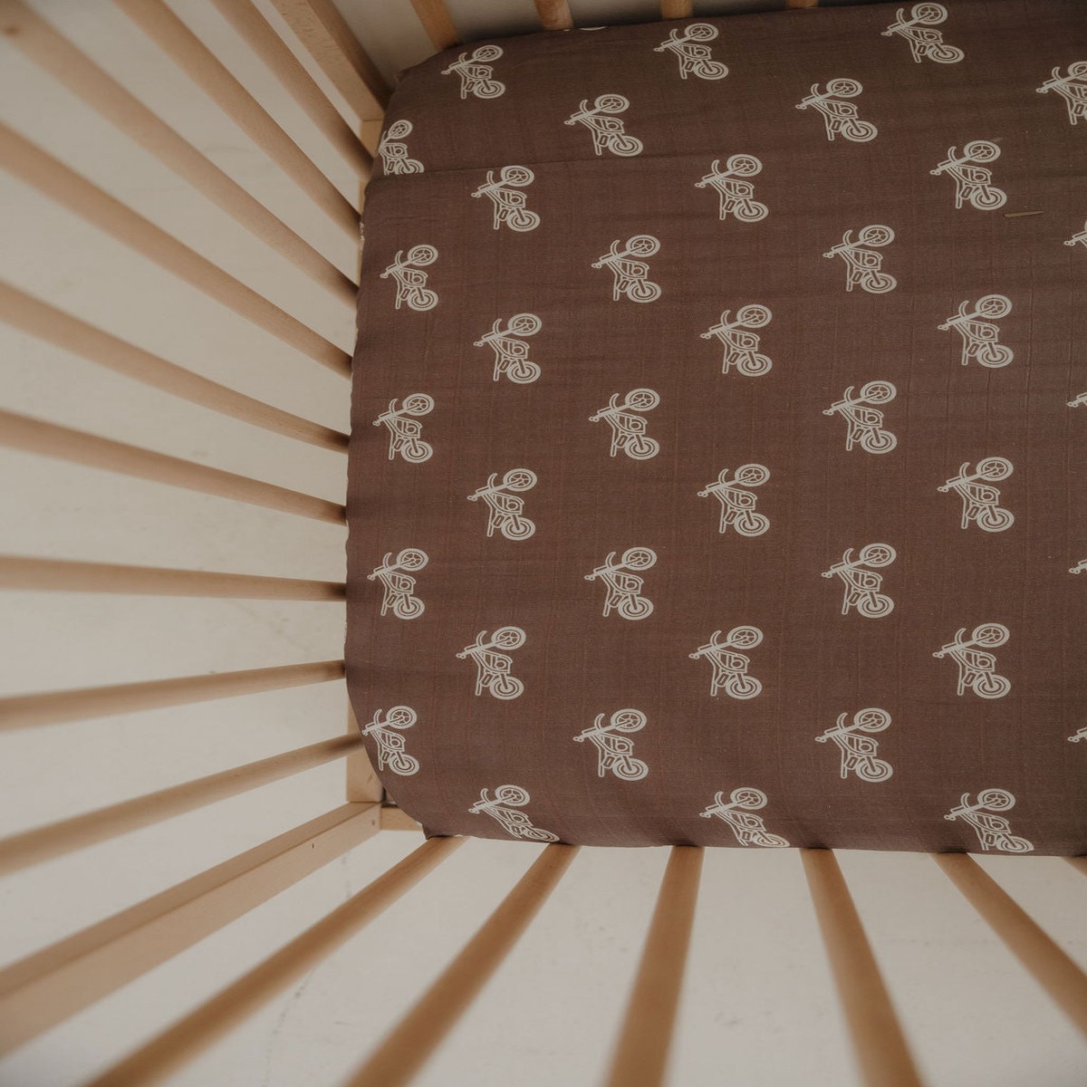 Muslin Crib Sheet Dirt Bike