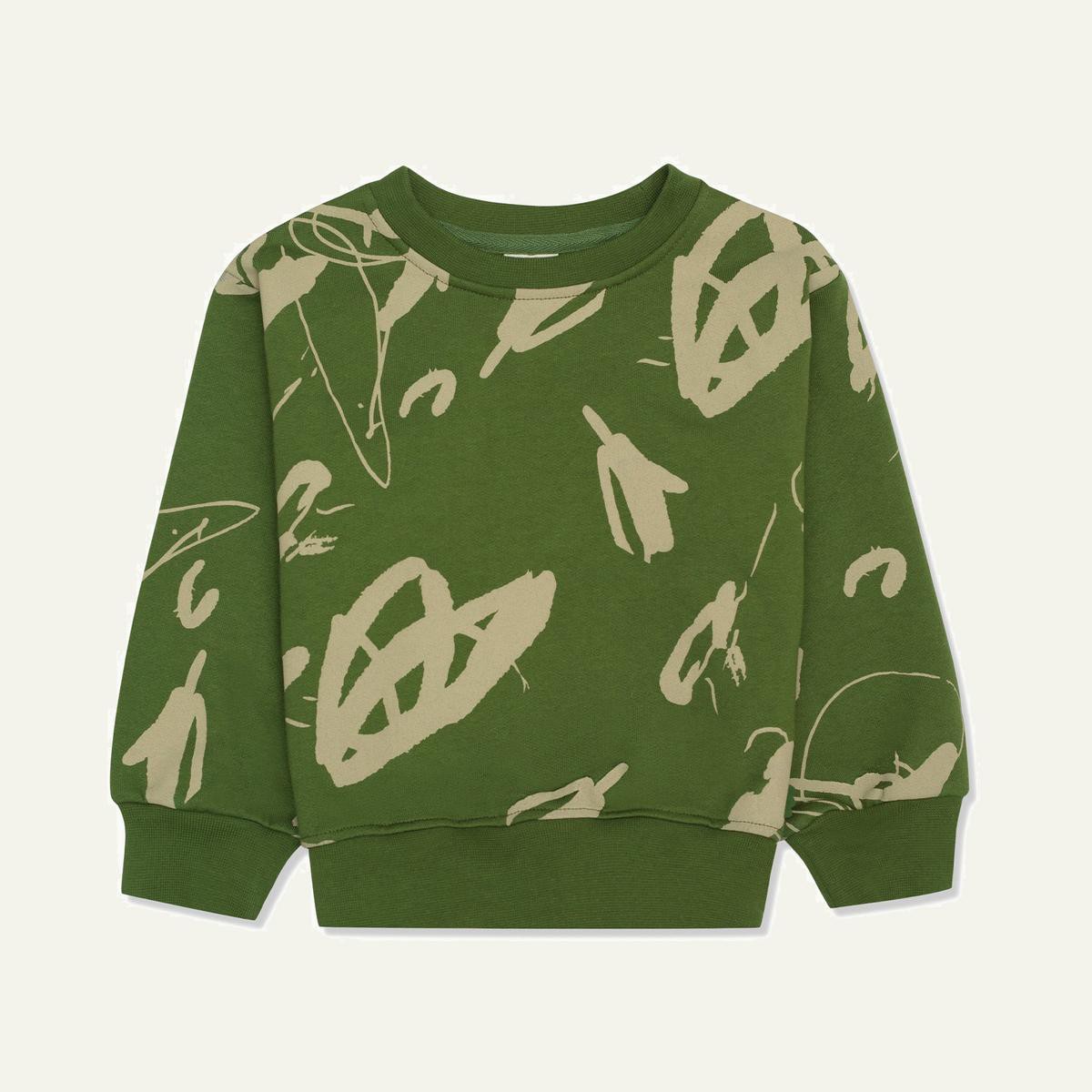 Natures Canvas Kid Sweatshirt - Jungle Greenmulti