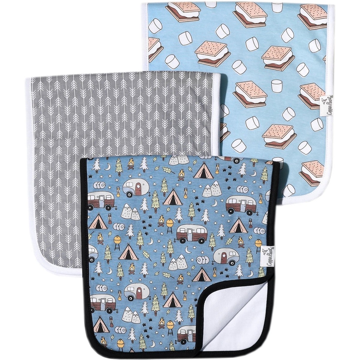 Copper Pearl Premium Burp Cloths Bridger