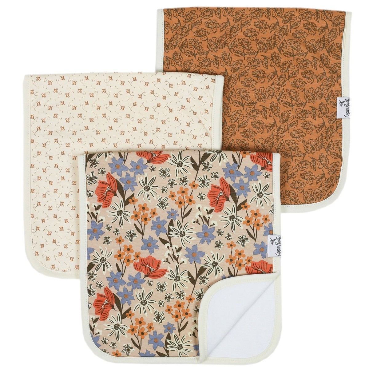 Copper Pearl Premium Burp Cloths Eden