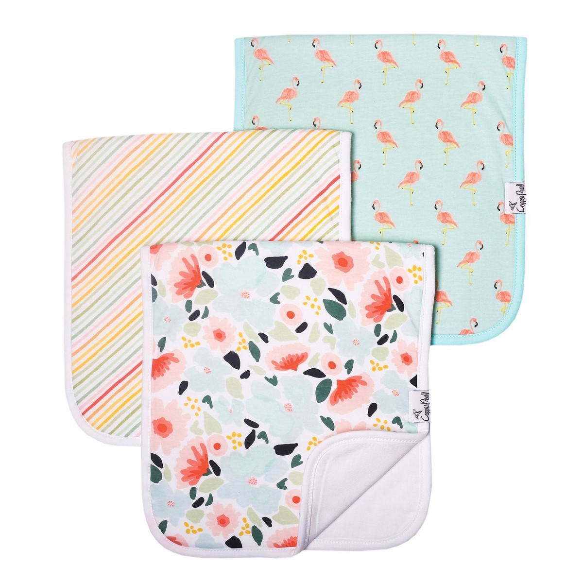 Copper Pearl Premium Burp Cloths Leilani