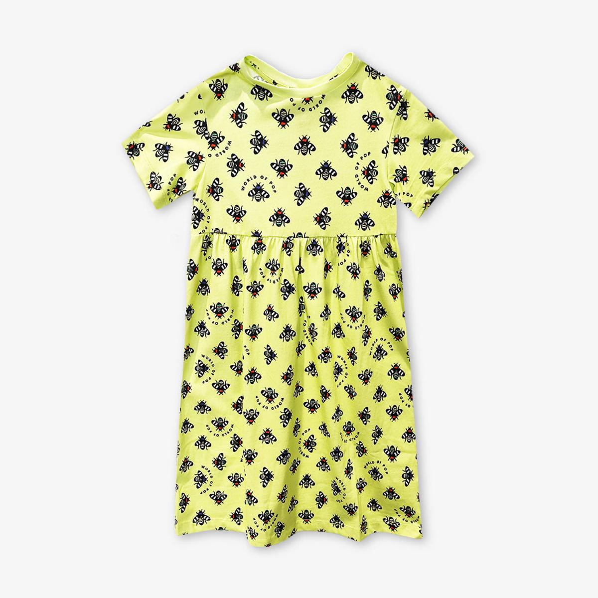 Long printed dress bee lovers anise