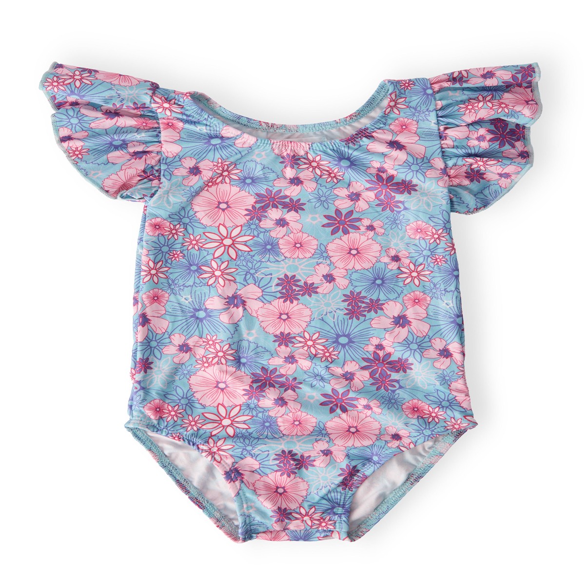 Love Blooms SS Flutter Sleeve Leotard