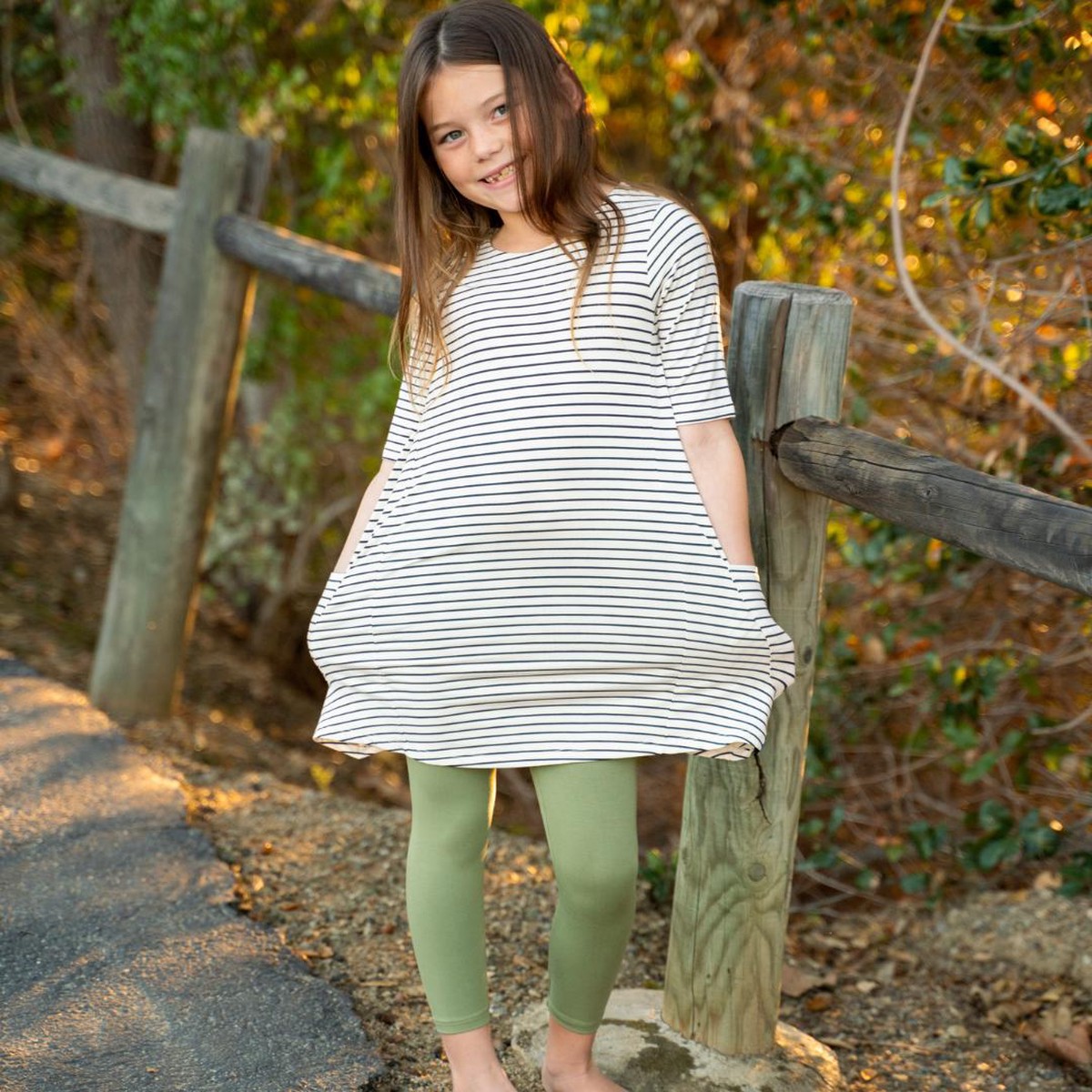 Miss Mayhem Tunic - Yacht Stripe White