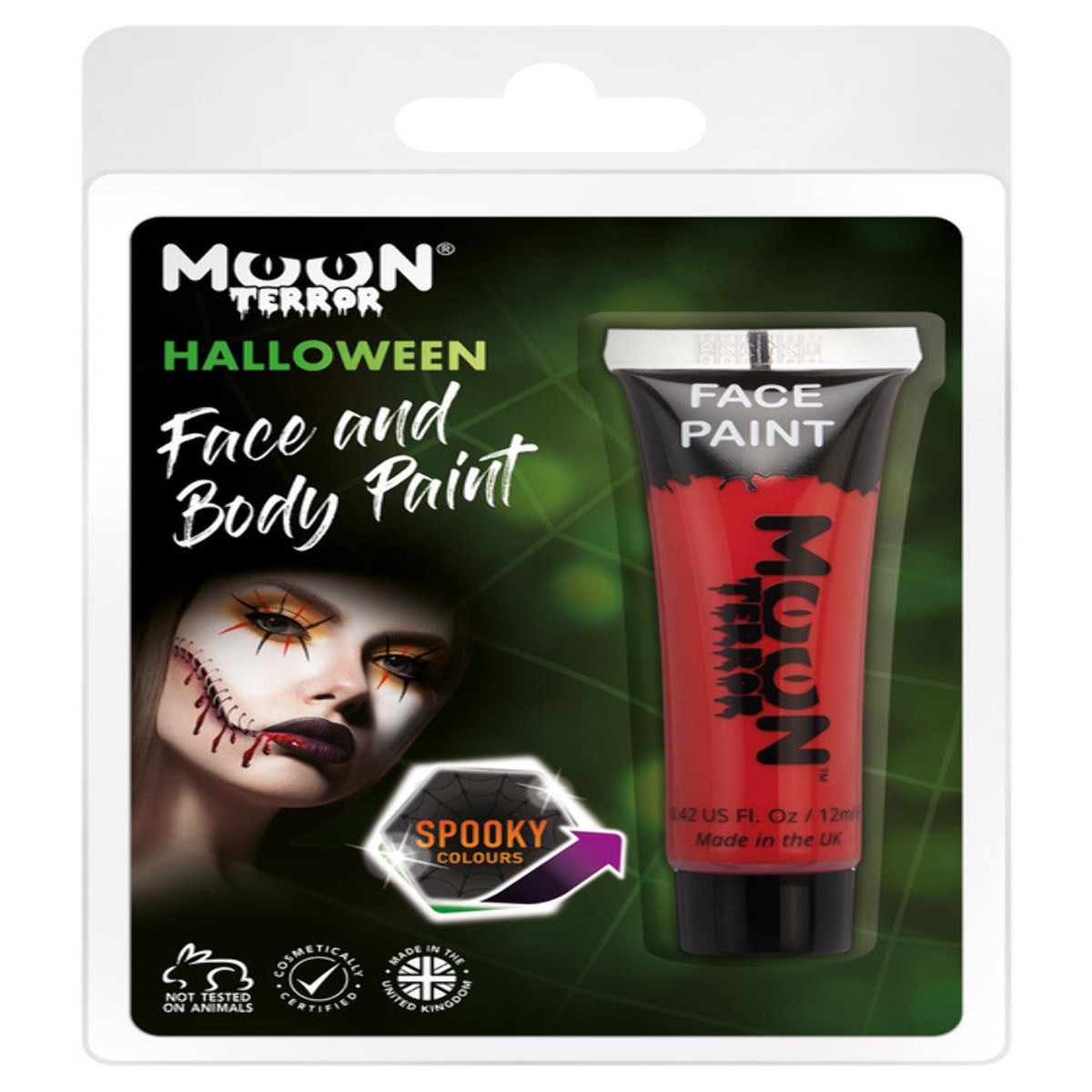 Moon Terror Halloween Face Body Paint Red