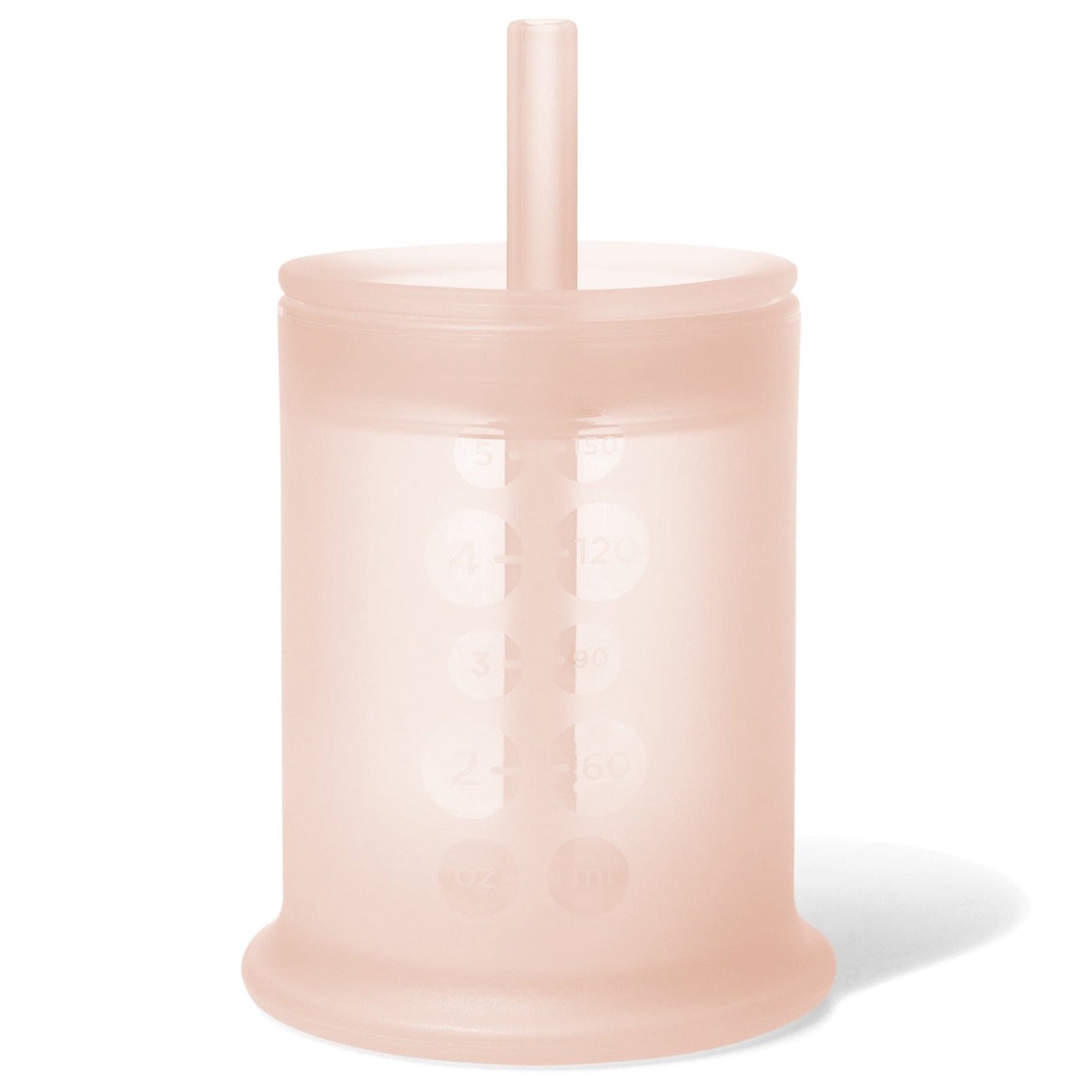 Olababy Traning Cup with Lid Straw Coral