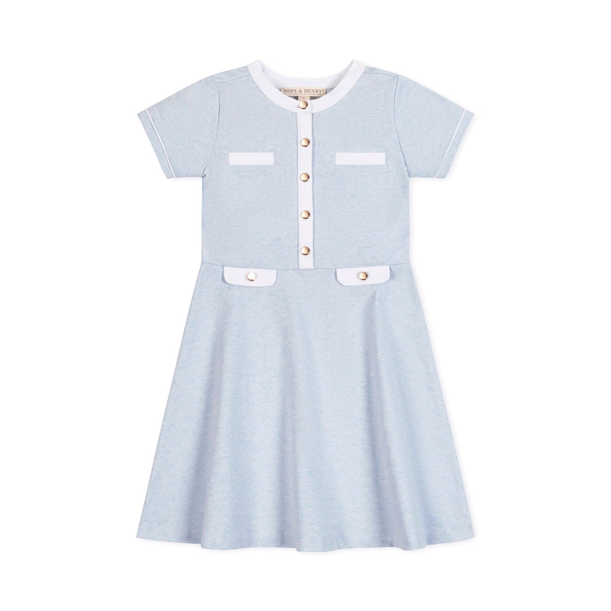 Organic French Terry Contrast Dress