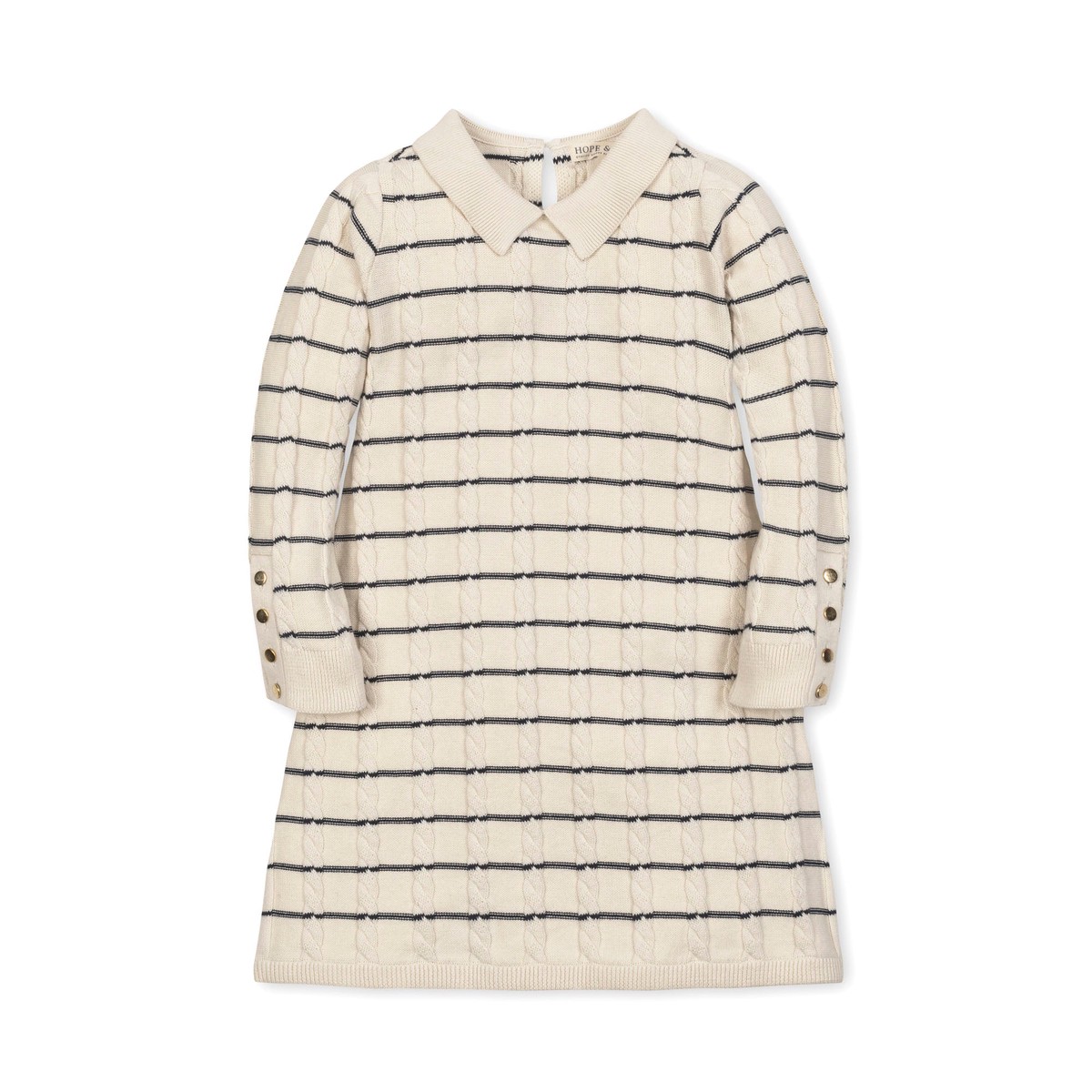 Organic Peter Pan Collar Sweater Dress