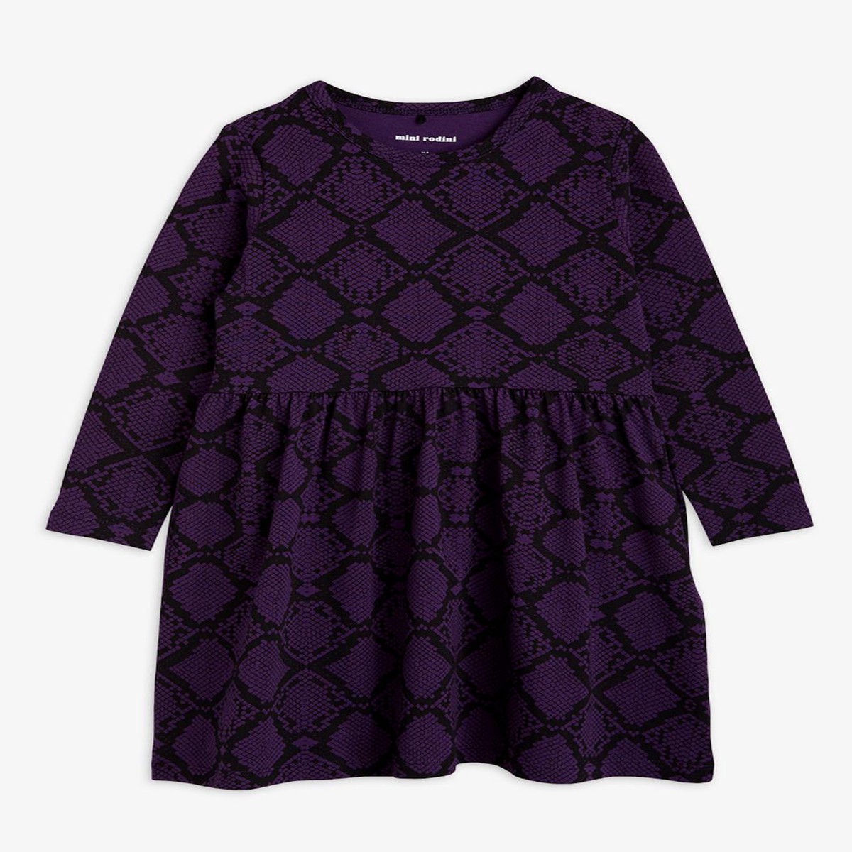 Snakeskin Ls Dress – Purple
