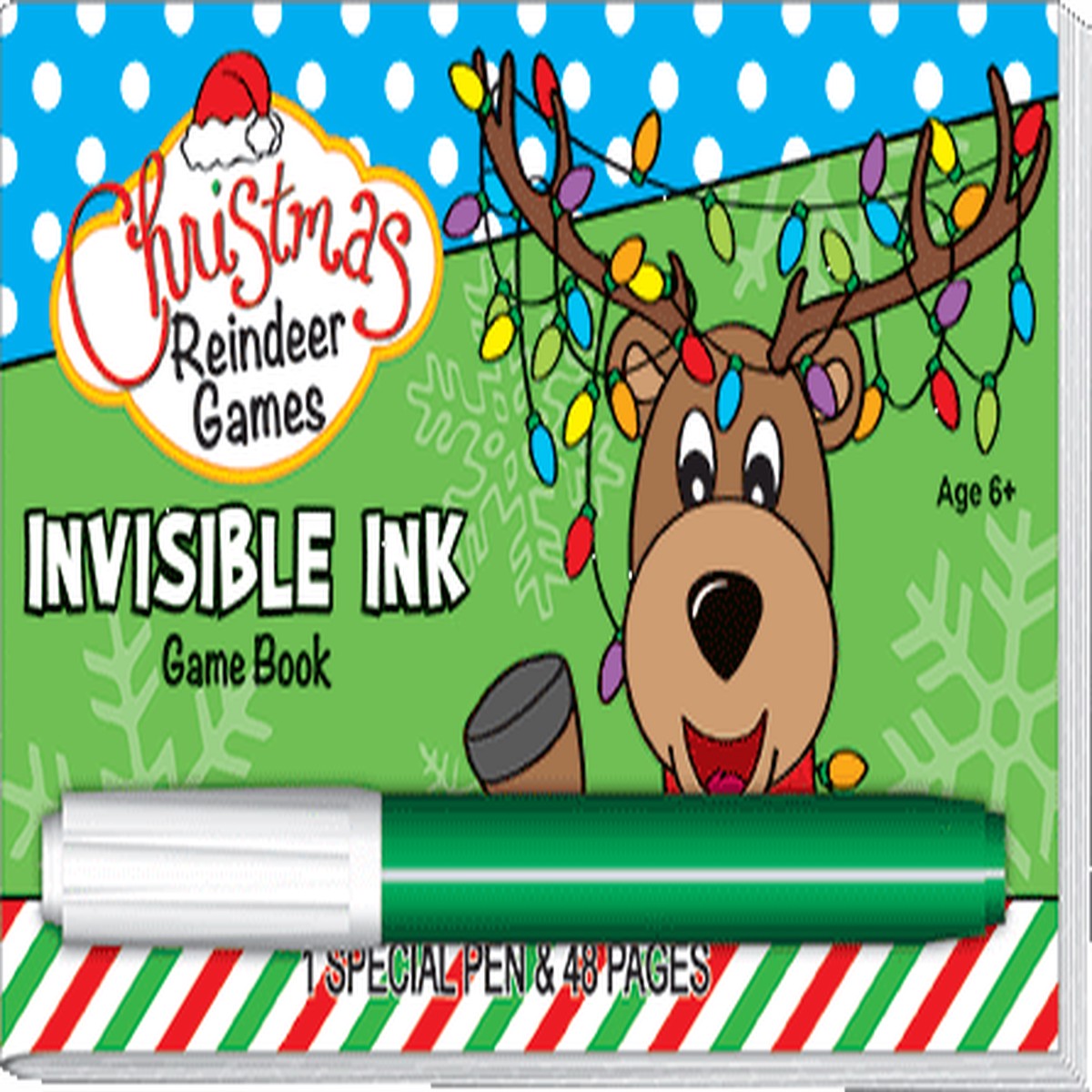 Invisible Ink Christmas Game Book