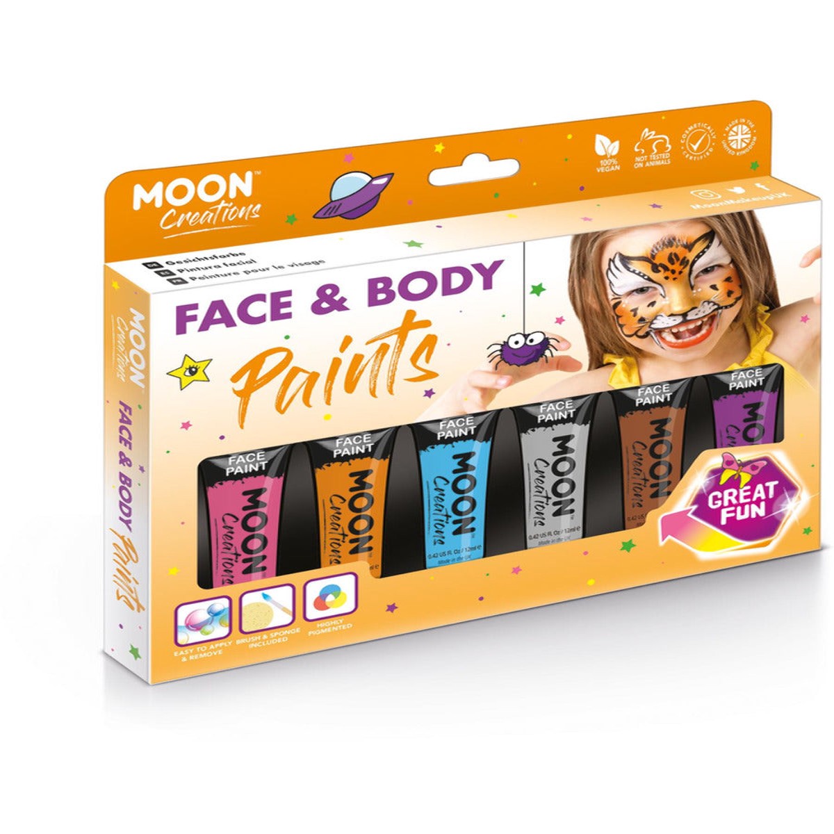 Moon Creations Face Body Paint Adventure Boxset