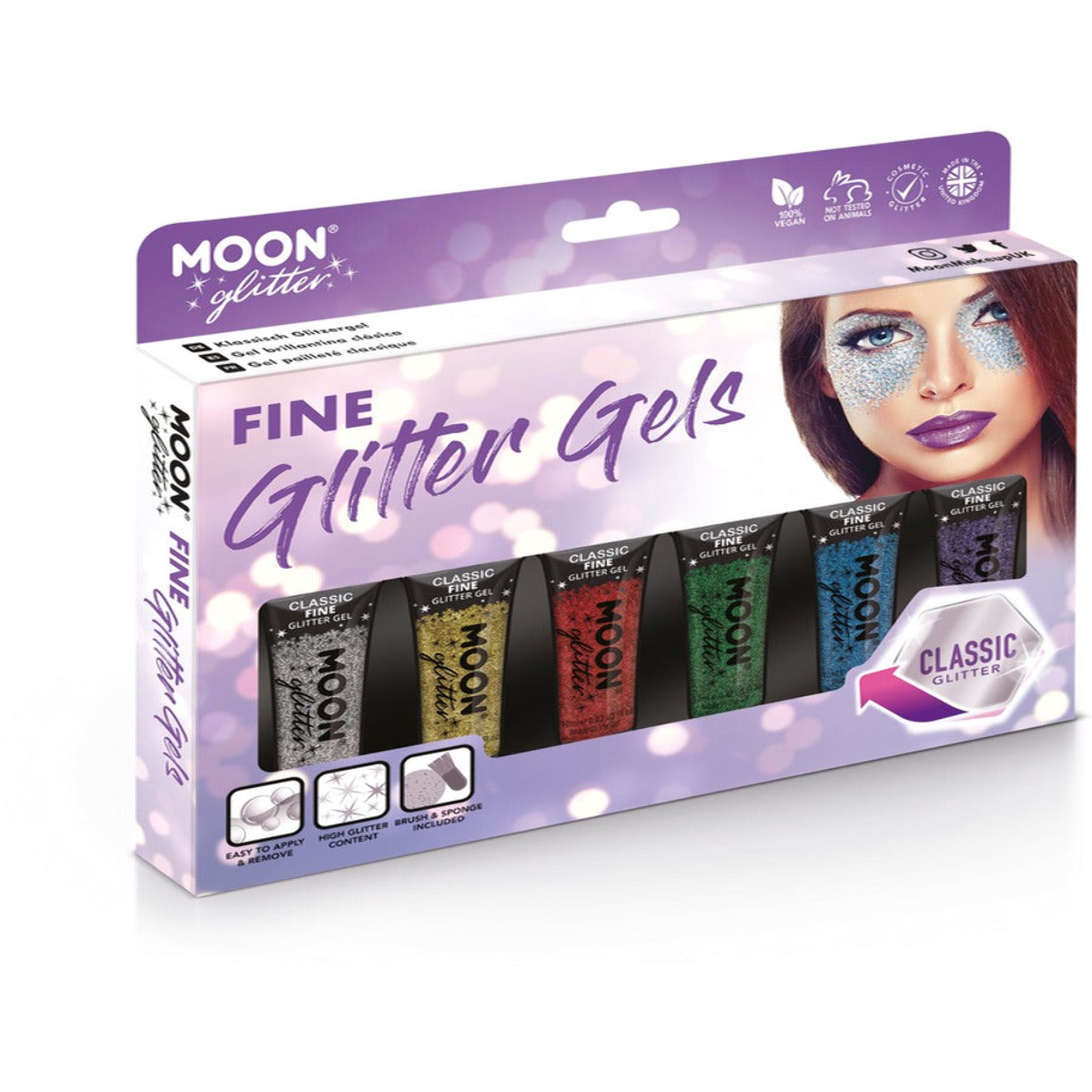 Moon Glitter Classic Fine Glitter Gel Boxset
