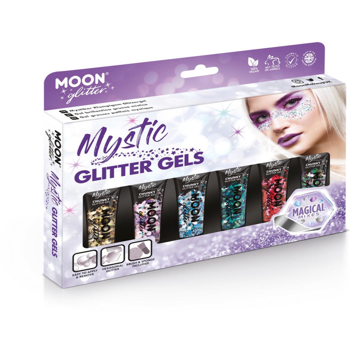 Moon Glitter Mystic Chunky Glitter Gel Assorted Boxset 12ml