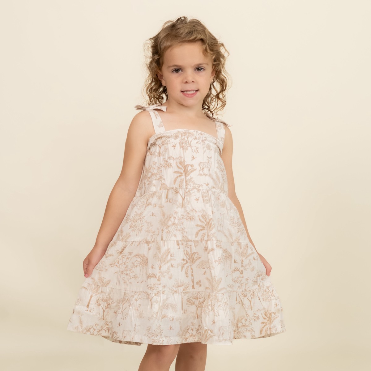 Organic Tiered Dress – Wild Tropics