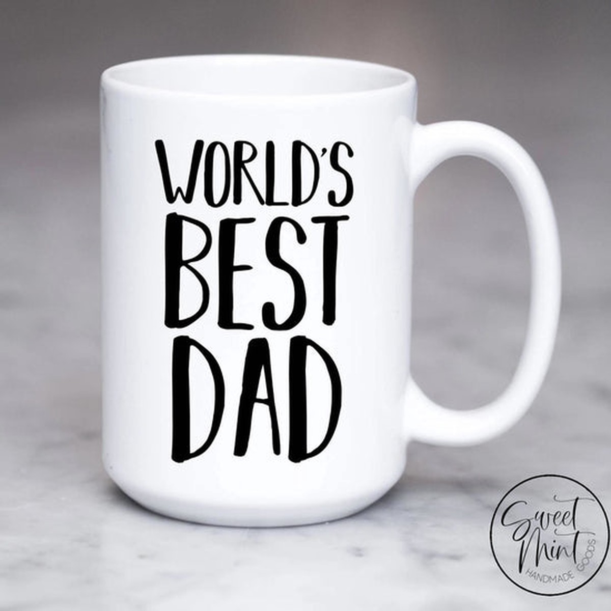 Sweet Mint Handmade Goods Worlds Best Dad Mug