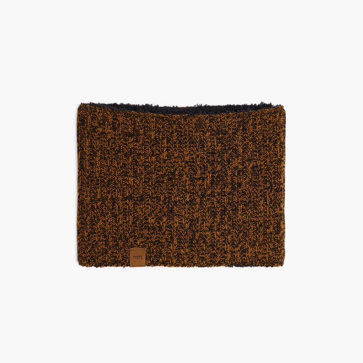 Adult Tweed Neck Warmer - Melange Amber Black
