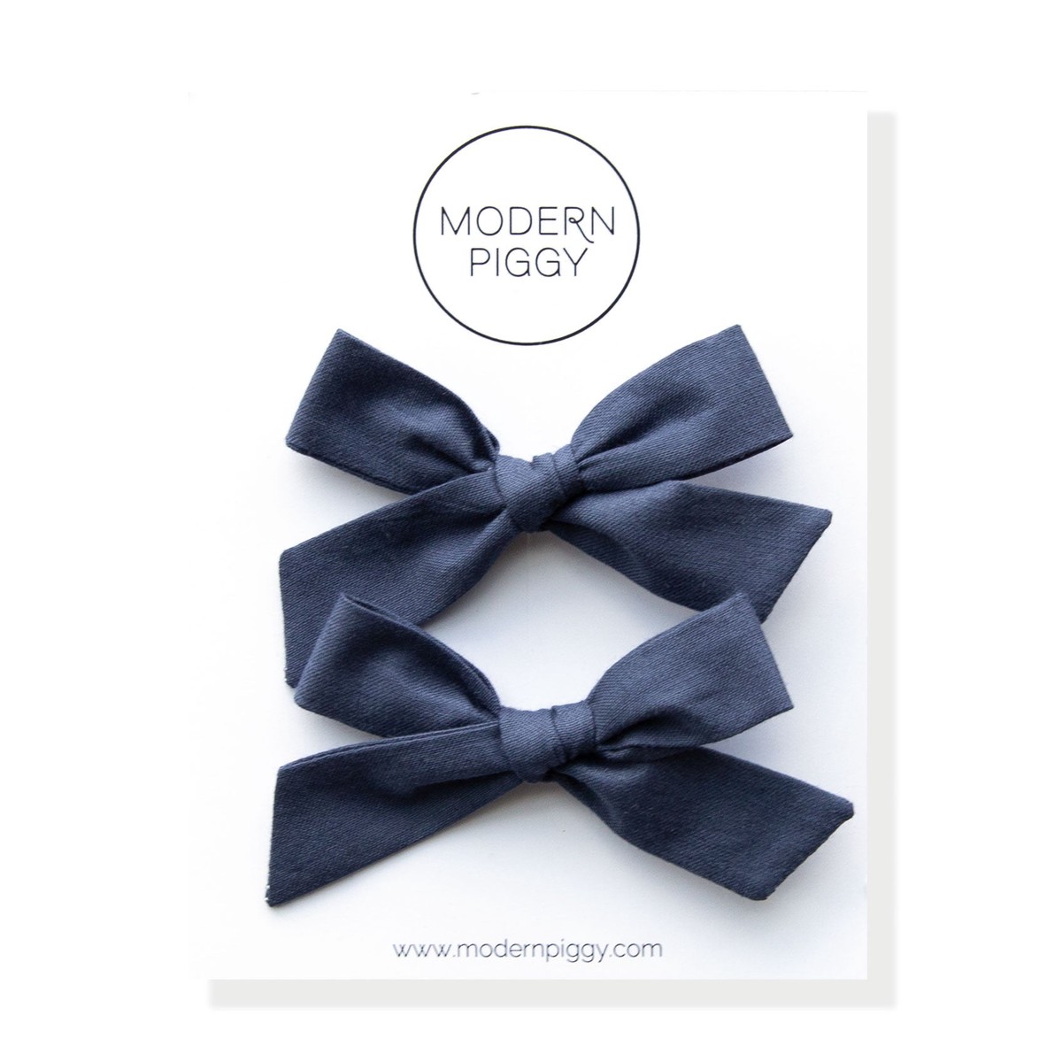 Blueberry Pigtail Set – Hand-tied Bow