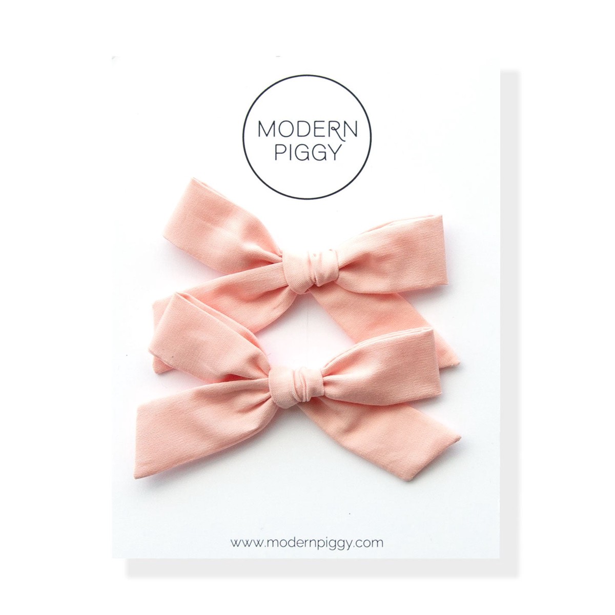 Candy Pink Pigtail Set – Hand-tied Bow