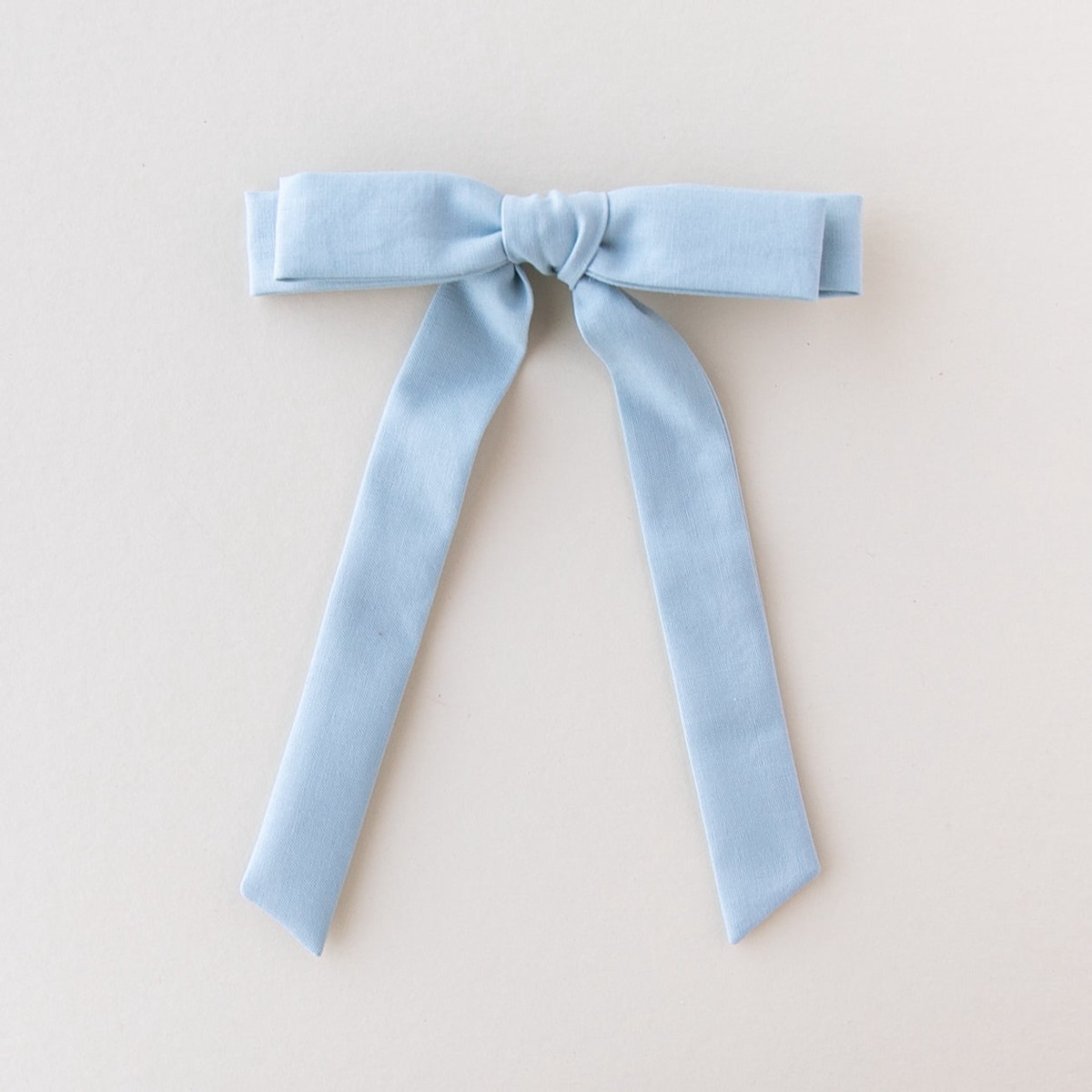 Faded Denim Schoolgirl Bow