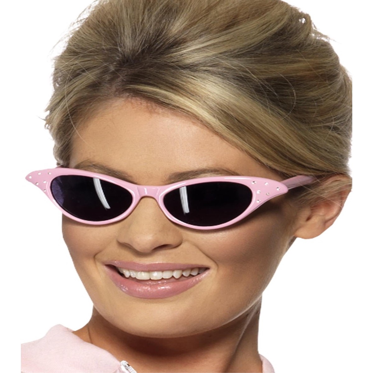 Pink Flyaway Style Rock Roll Sunglasses