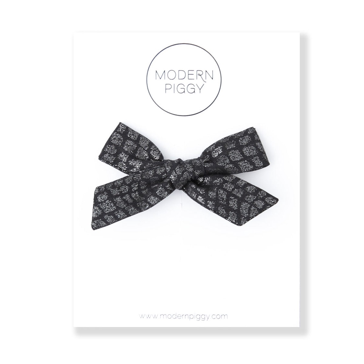 Snake Skin Hand-tied Bow