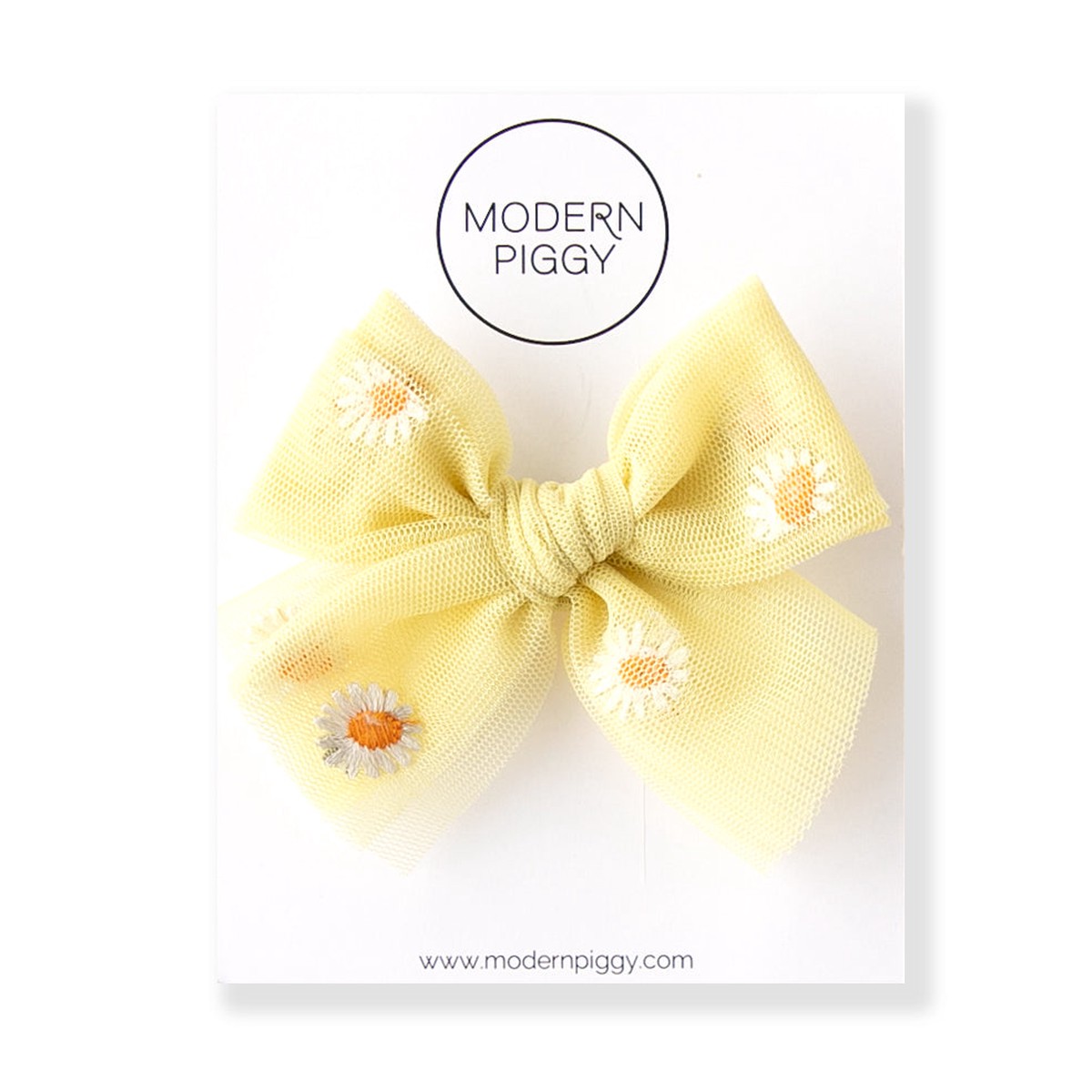 Sunrise Daisy Tulle Bow