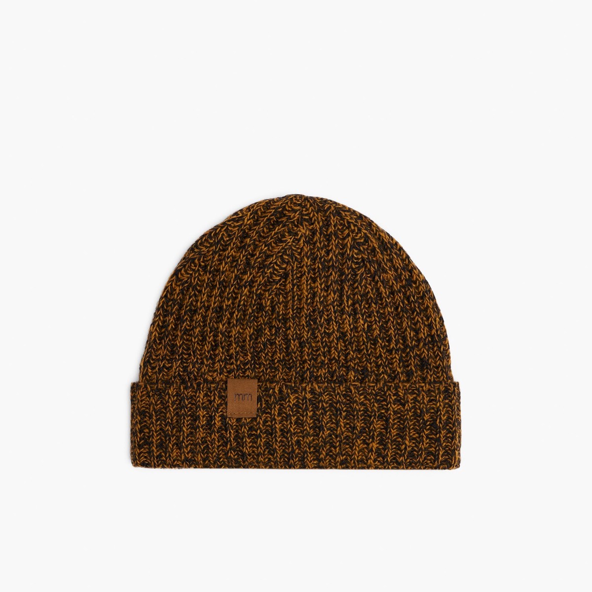 Adult Tweed Toque - Melange Amber Black