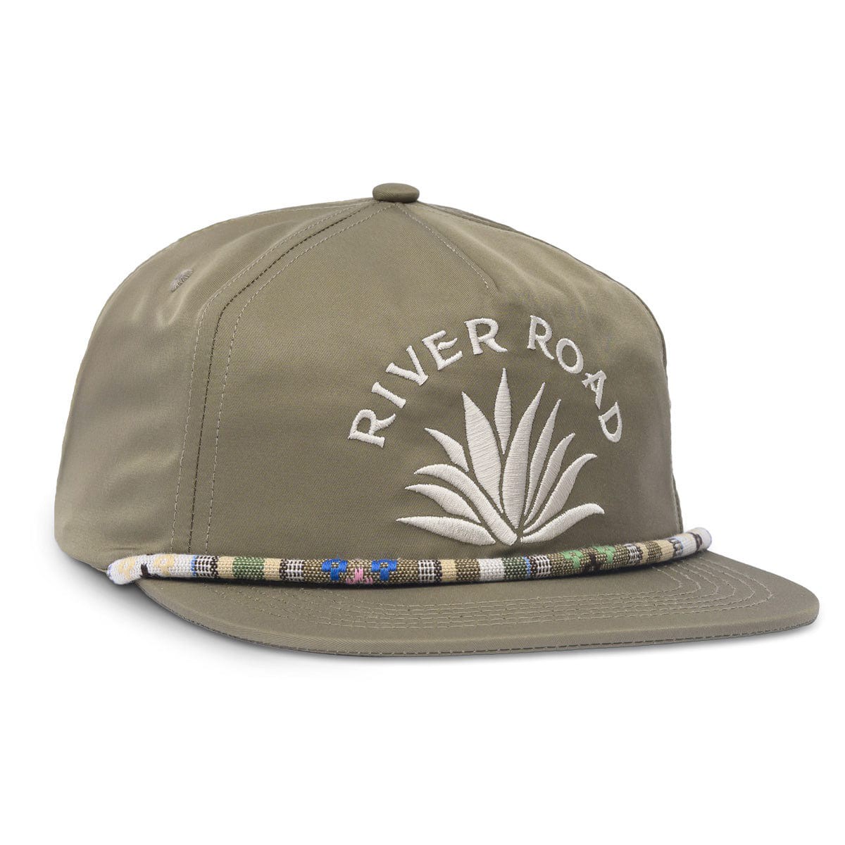 Agave Fiesta Snapback Hat Khaki