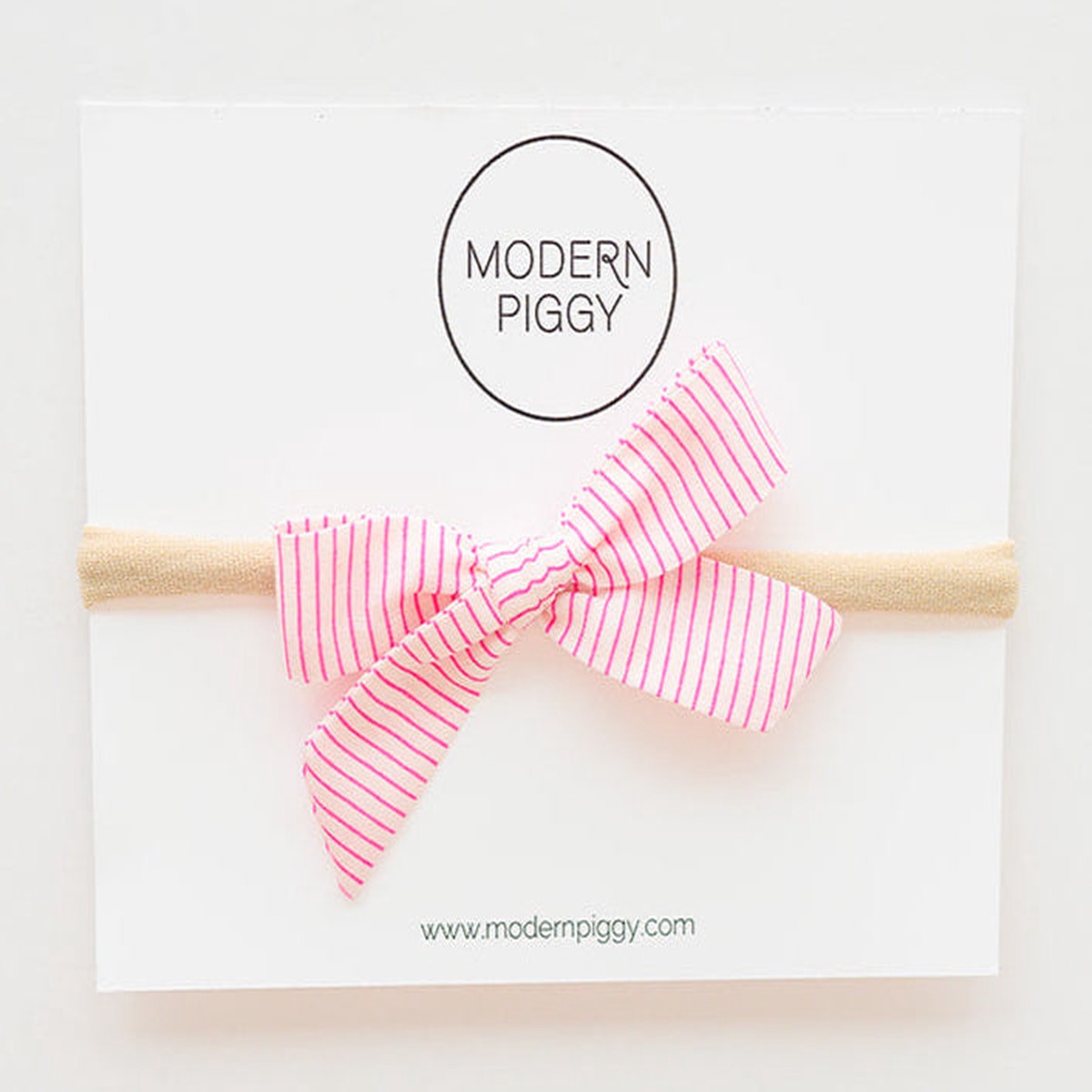 Candy Stripe Pigtail Set – Hand-tied Bow